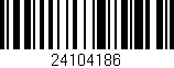 Código de barras (EAN, GTIN, SKU, ISBN): '24104186'