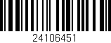 Código de barras (EAN, GTIN, SKU, ISBN): '24106451'