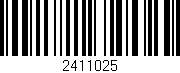 Código de barras (EAN, GTIN, SKU, ISBN): '2411025'