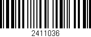 Código de barras (EAN, GTIN, SKU, ISBN): '2411036'