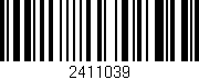 Código de barras (EAN, GTIN, SKU, ISBN): '2411039'