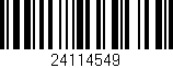 Código de barras (EAN, GTIN, SKU, ISBN): '24114549'