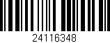 Código de barras (EAN, GTIN, SKU, ISBN): '24116348'