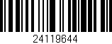 Código de barras (EAN, GTIN, SKU, ISBN): '24119644'