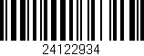 Código de barras (EAN, GTIN, SKU, ISBN): '24122934'