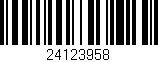 Código de barras (EAN, GTIN, SKU, ISBN): '24123958'