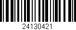 Código de barras (EAN, GTIN, SKU, ISBN): '24130421'