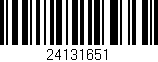 Código de barras (EAN, GTIN, SKU, ISBN): '24131651'