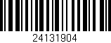 Código de barras (EAN, GTIN, SKU, ISBN): '24131904'