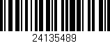 Código de barras (EAN, GTIN, SKU, ISBN): '24135489'