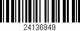 Código de barras (EAN, GTIN, SKU, ISBN): '24136949'