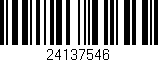 Código de barras (EAN, GTIN, SKU, ISBN): '24137546'