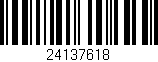 Código de barras (EAN, GTIN, SKU, ISBN): '24137618'