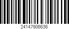Código de barras (EAN, GTIN, SKU, ISBN): '24147906636'
