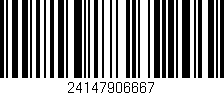 Código de barras (EAN, GTIN, SKU, ISBN): '24147906667'
