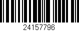 Código de barras (EAN, GTIN, SKU, ISBN): '24157796'