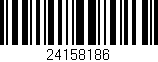 Código de barras (EAN, GTIN, SKU, ISBN): '24158186'