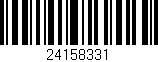 Código de barras (EAN, GTIN, SKU, ISBN): '24158331'
