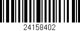 Código de barras (EAN, GTIN, SKU, ISBN): '24158402'