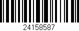 Código de barras (EAN, GTIN, SKU, ISBN): '24158587'