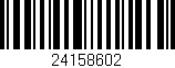 Código de barras (EAN, GTIN, SKU, ISBN): '24158602'
