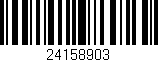 Código de barras (EAN, GTIN, SKU, ISBN): '24158903'