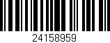 Código de barras (EAN, GTIN, SKU, ISBN): '24158959'