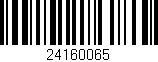 Código de barras (EAN, GTIN, SKU, ISBN): '24160065'
