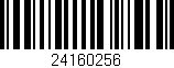 Código de barras (EAN, GTIN, SKU, ISBN): '24160256'