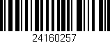 Código de barras (EAN, GTIN, SKU, ISBN): '24160257'