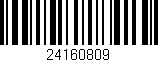 Código de barras (EAN, GTIN, SKU, ISBN): '24160809'