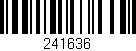 Código de barras (EAN, GTIN, SKU, ISBN): '241636'
