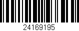 Código de barras (EAN, GTIN, SKU, ISBN): '24169195'