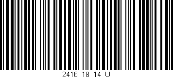Código de barras (EAN, GTIN, SKU, ISBN): '2416_18_14_U'