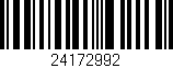 Código de barras (EAN, GTIN, SKU, ISBN): '24172992'