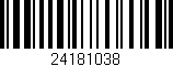 Código de barras (EAN, GTIN, SKU, ISBN): '24181038'