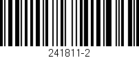 Código de barras (EAN, GTIN, SKU, ISBN): '241811-2'