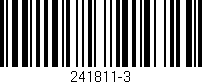 Código de barras (EAN, GTIN, SKU, ISBN): '241811-3'