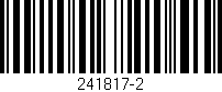 Código de barras (EAN, GTIN, SKU, ISBN): '241817-2'