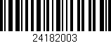 Código de barras (EAN, GTIN, SKU, ISBN): '24182003'