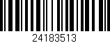 Código de barras (EAN, GTIN, SKU, ISBN): '24183513'
