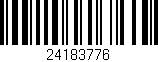 Código de barras (EAN, GTIN, SKU, ISBN): '24183776'