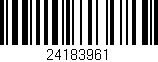 Código de barras (EAN, GTIN, SKU, ISBN): '24183961'