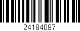 Código de barras (EAN, GTIN, SKU, ISBN): '24184097'