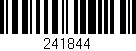 Código de barras (EAN, GTIN, SKU, ISBN): '241844'