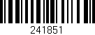 Código de barras (EAN, GTIN, SKU, ISBN): '241851'