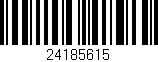 Código de barras (EAN, GTIN, SKU, ISBN): '24185615'