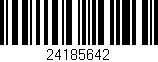 Código de barras (EAN, GTIN, SKU, ISBN): '24185642'