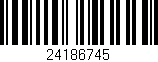 Código de barras (EAN, GTIN, SKU, ISBN): '24186745'