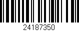 Código de barras (EAN, GTIN, SKU, ISBN): '24187350'